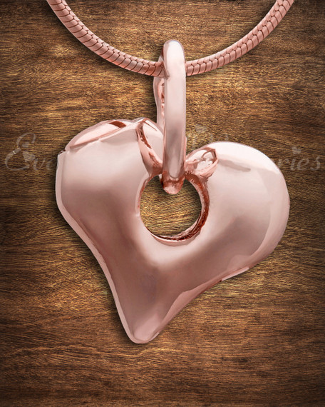 Rose Gold Keeper Heart Cremation Jewelry