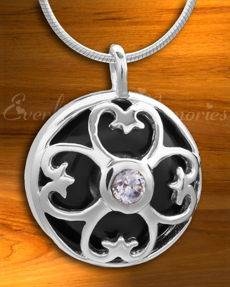 Silver Gentle Night Cremation Jewelry