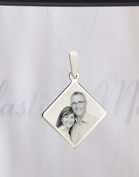Diamond Photo Engraved Stainless Guardian