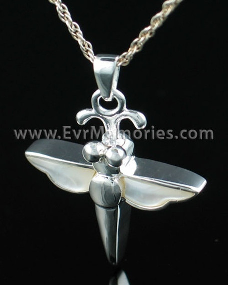 Sterling Silver Dewy Dragon Funeral Jewelry