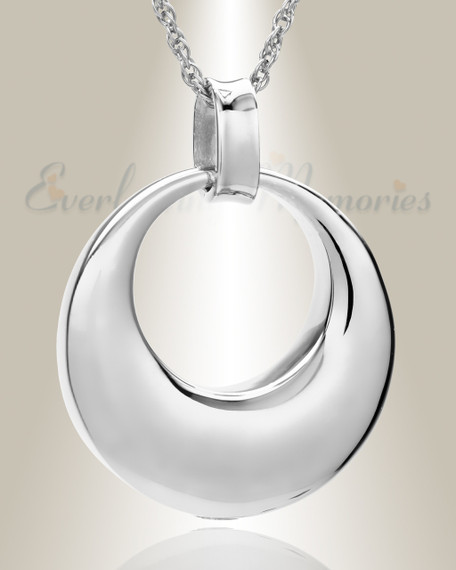 Sterling Silver Timeless Cremation Urn Keepsake