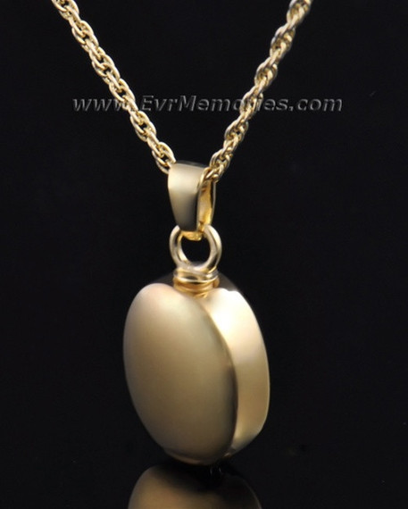 Gold Vermeil Oblilque Urn Necklace