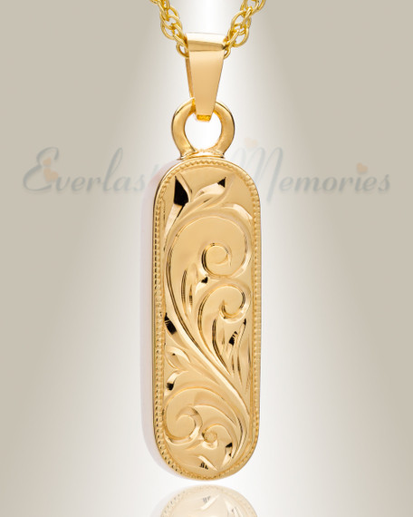 Gold Vermeil Majesty Cylinder Jewelry Urn