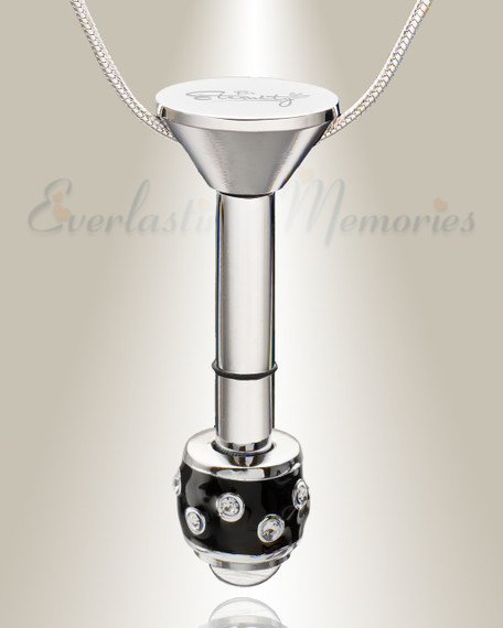 Silver Millenium Ash Pendant with Refined Charm-evr6540smill