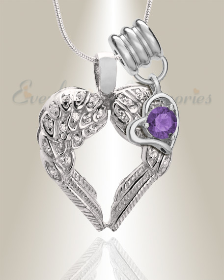 February Wings Of Hope Memorial Jewelry