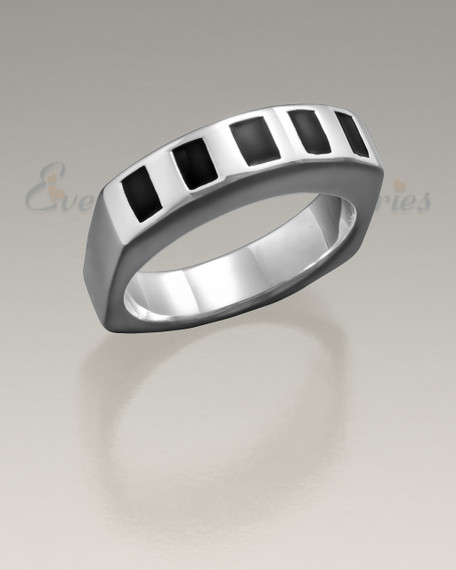 Women's 14k White Gold Pledge Cremation Ring