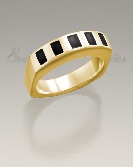 Men's 14k Gold Token Remembrance Ring