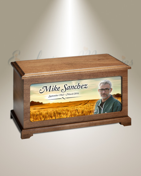 Prairie Land Picture Cremation Urn