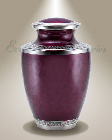 Carnation Purple Individual Cremation Urn