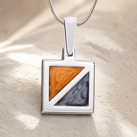 Silver Dawn To Dusk Ash Resin Jewelry