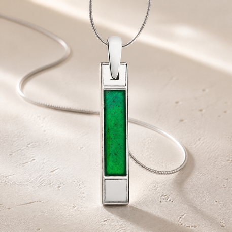Solid 14K White Gold Misty Morning Ash Resin Jewelry