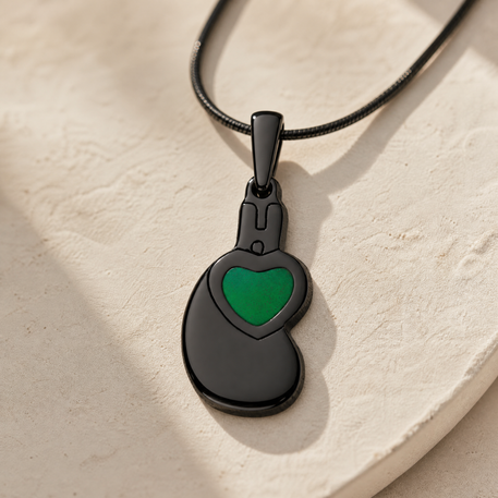 Holding You Close Black Finish Ash Resin Jewelry