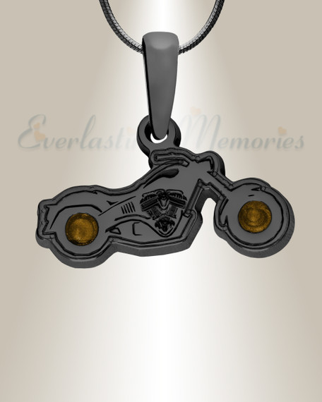 Riding Along Black Finish Ash Resin Jewelry