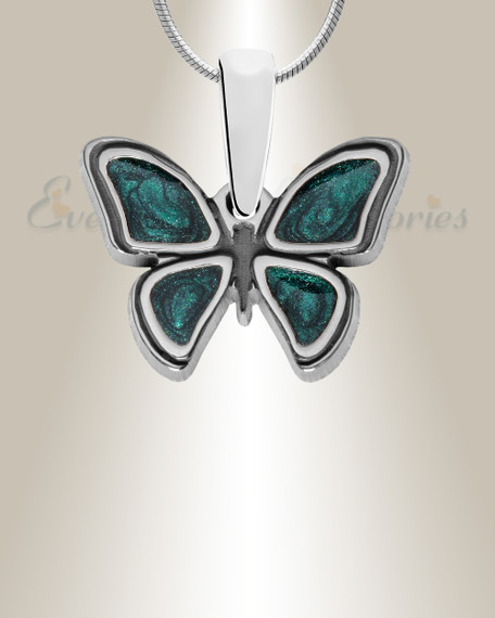 Lovable Butterfly Sterling Silver Ash Resin Jewelry