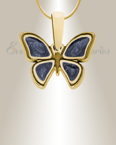 Lovable Butterfly Gold Plated Ash Resin Jewelry