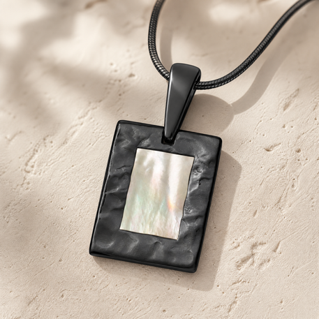 Black Finish Cottontail Ash Resin Jewelry