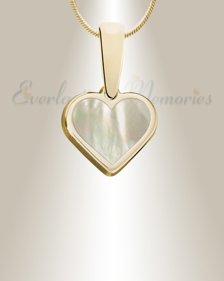 Gold Ravalli Heart Ash Resin Jewelry