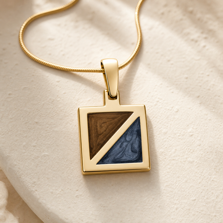 Gold Olivine Ash Resin Jewelry