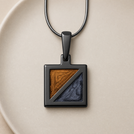 Black Finish Spirit Crossing Ash Resin Jewelry
