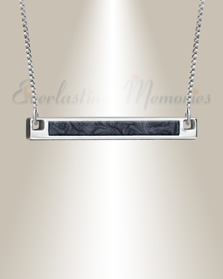 Silver Slate Barred Ash Resin Jewelry