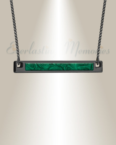 Black Finish Seafoam Barred Ash Resin Jewelry