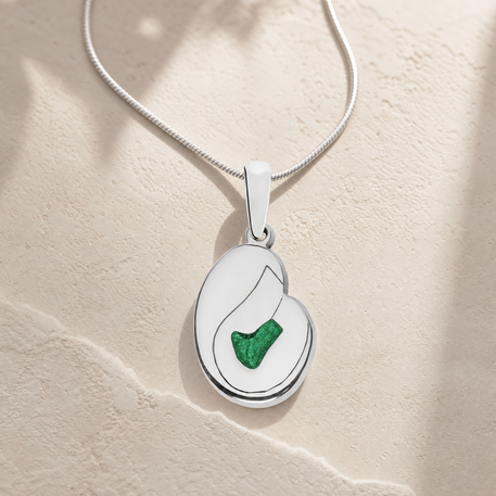 Beloved Sterling Silver with Forest Ash Resin Jewelry
