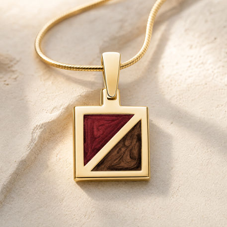 Solid 14K Gold Nostalgia Ash Resin Jewelry