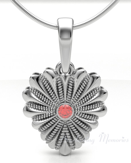 Birthstone Knotted Heart Forever Sealed Memorial Jewelry