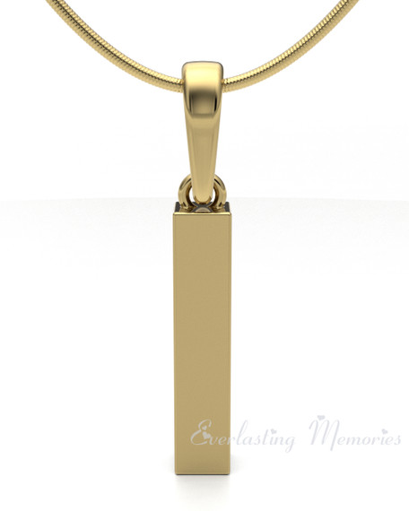 Gold Plated Faithfulness Cylinder Forever Sealed Memorial Jewelry