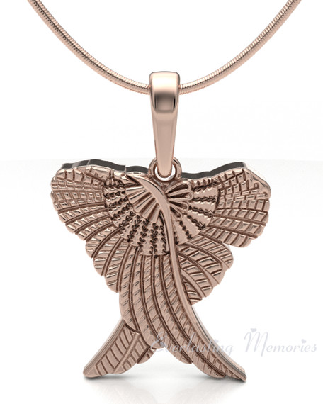 Rose Gold Plated In Peace Forever Sealed Urn Pendant