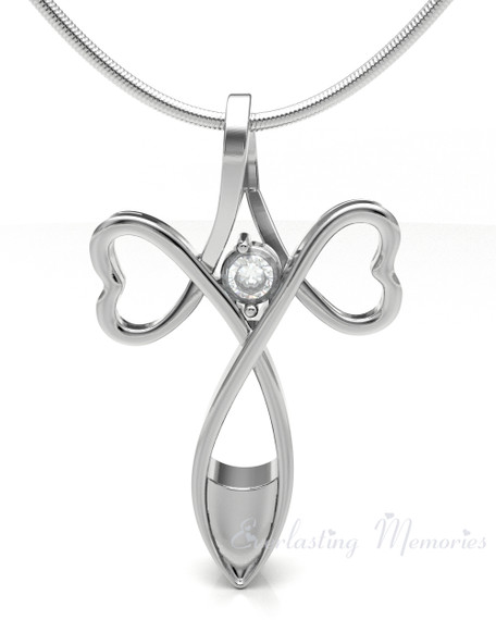 Sterling Silver Peaceful Moments Forever Sealed Memorial Jewelry