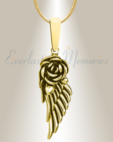 Solid 14K Gold Devout Forever Sealed Memorial Jewelry