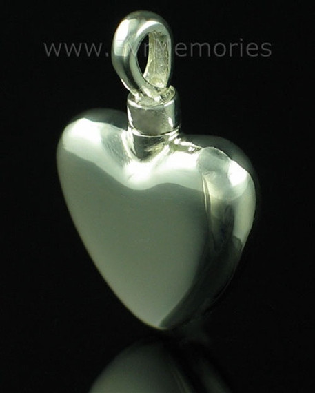 Sterling Silver Small Heart Urn Keepsake