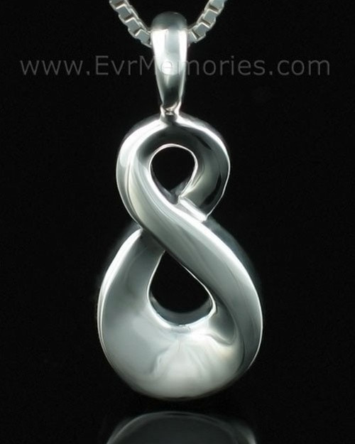 Sterling Silver Infinity Keepsake Urn Keepsake