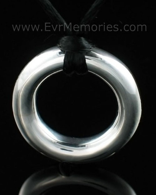 Sterling Silver Eternity Cremation Keepsake