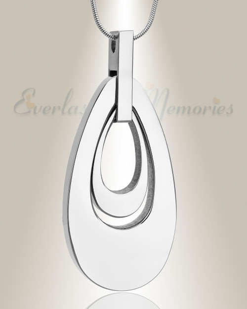 Silver Drop of Hope Cremation Jewelry