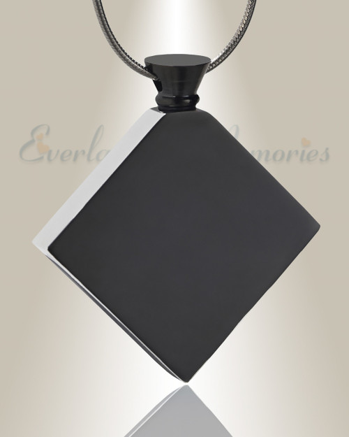 Black Quaint Diamond Urn Pendant