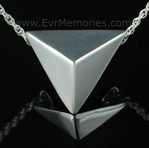 Sterling Silver Triangle Funeral Jewelry