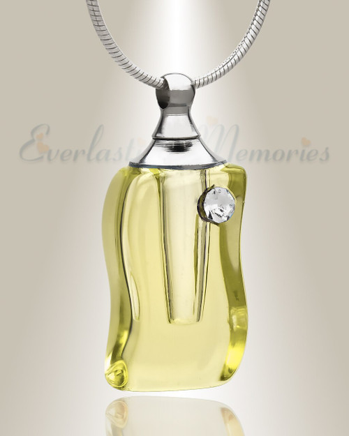 Glass Locket Sunlight Keepsake Urn Jewelry