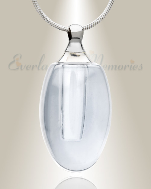 Glass Locket Clear Evermore Keepsake Urn Jewelry