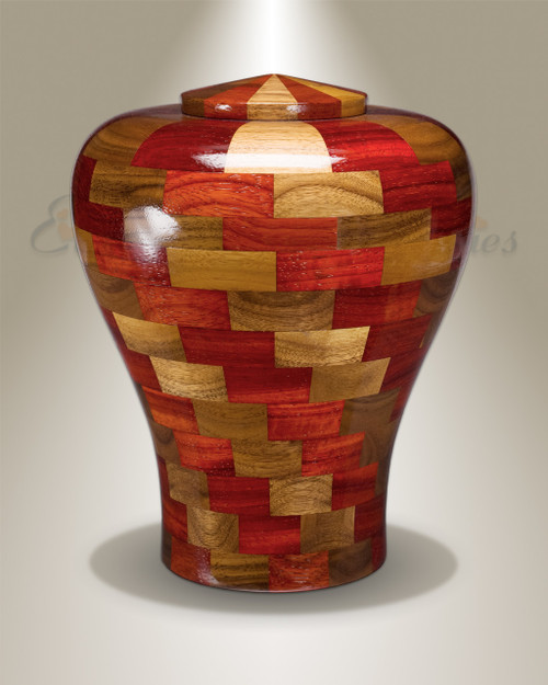 Large Tranquility Urn in Black Walnut & Padauk