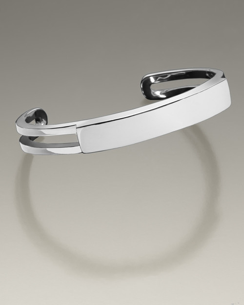 Stainless Steel Men's Elegance Cuff Cremation Bracelet