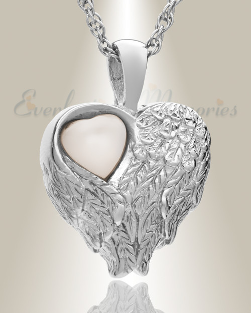 White gold cremation jewelry for ashes Clearance