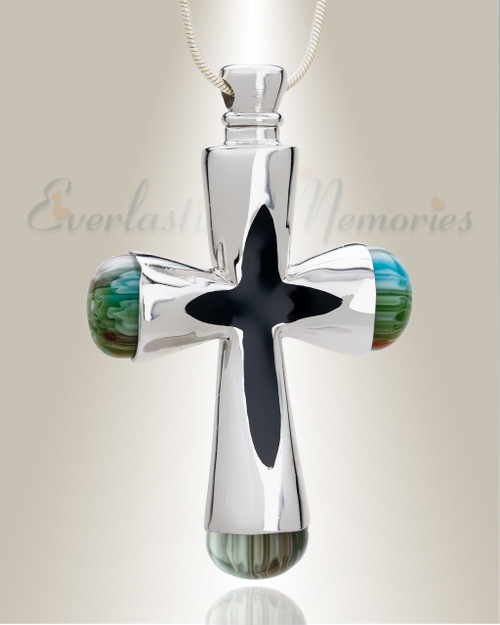 Steadfast Cross Cremation Jewelry