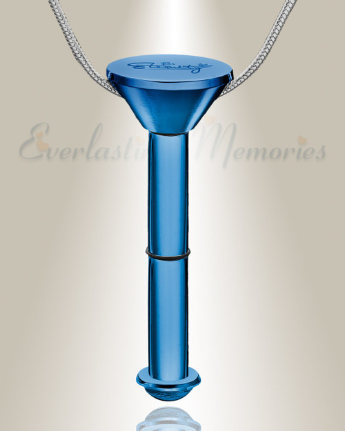 Blue Plated Millenium Ash Pendant