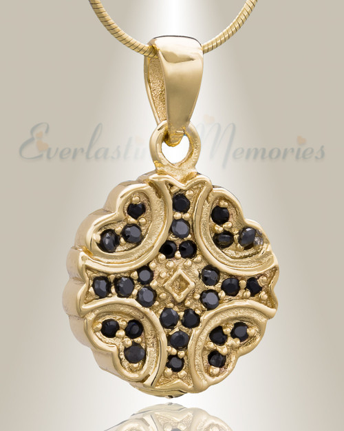Gold Plated Celestial Cremation Jewelry