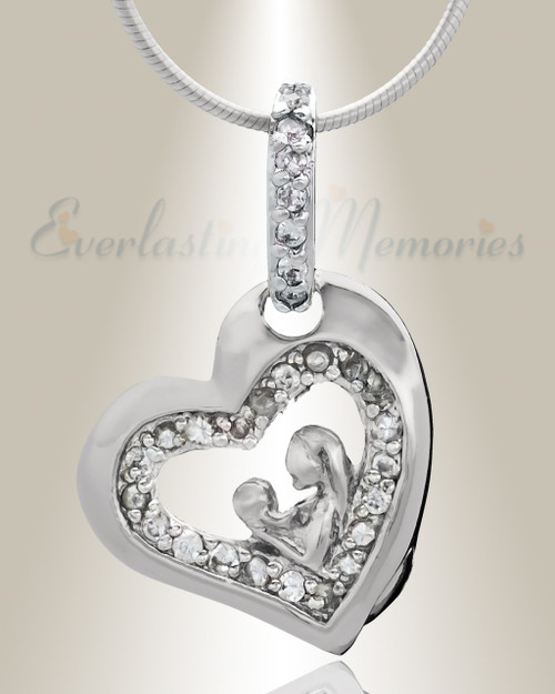 Silver Cherish Cremation Jewelry
