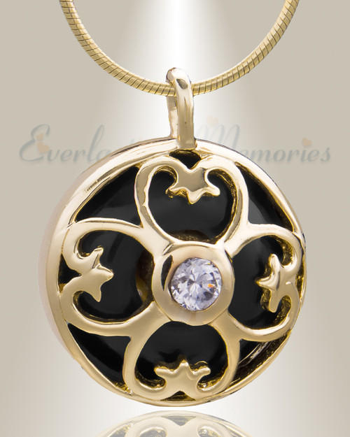 Gold Plated Gentle Night Cremation Jewelry