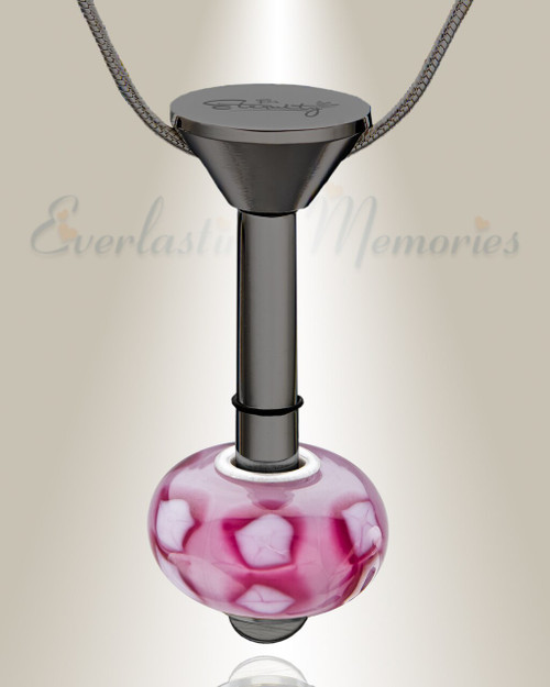 Black Plated Millenium Ash Pendant with Blooming Charm