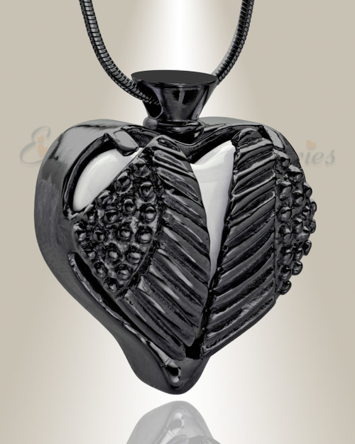 White Eternal Flight Cremation Jewelry